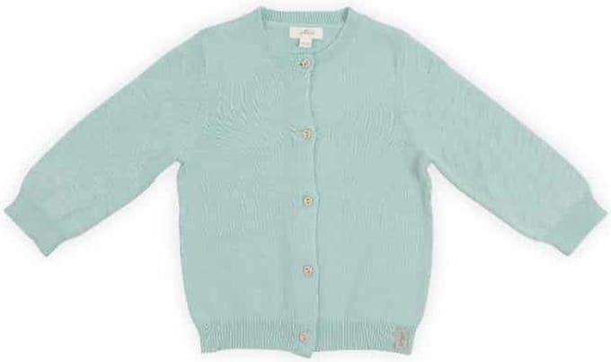 Jollein vestje Pretty knit stone green Maat 74/80