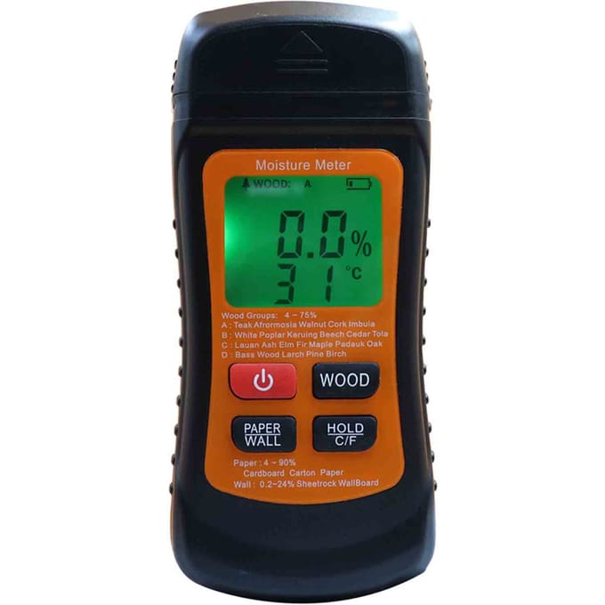 Houtvochtmeter Digitale vochtdetector Vochttester Vochttester Vochtmeter Draagbaar zwart