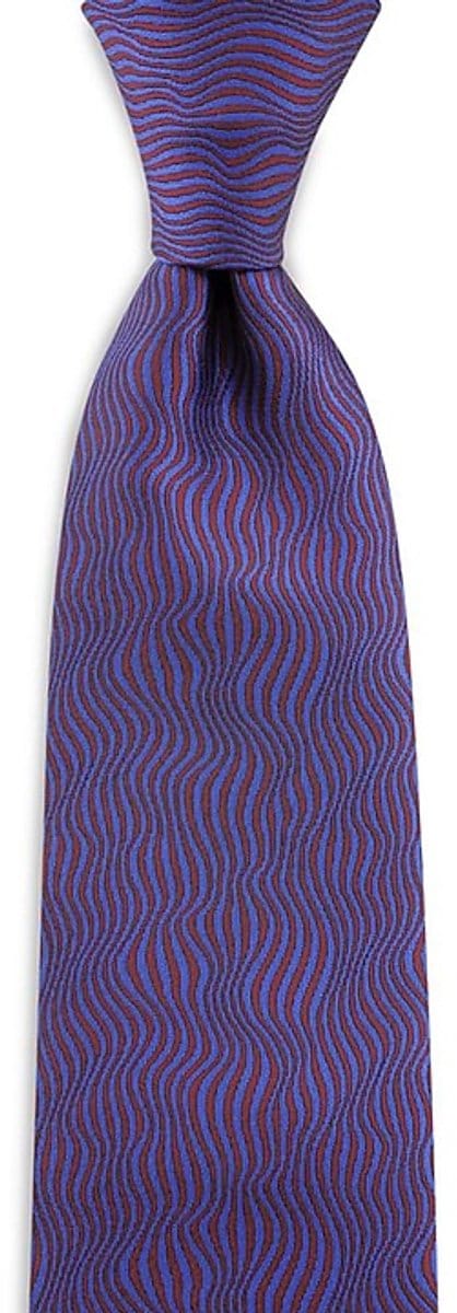 Sir Redman - Stropdassen - stropdas Dressed Volume - blauw - blauw / bordeauxrood