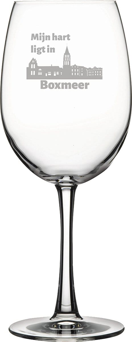 Gegraveerde Rode wijnglas 46cl Boxmeer