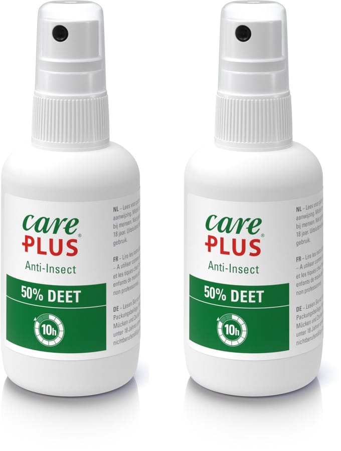 2x Care Plus Deet 50% spray 60 ml - Muggenspray