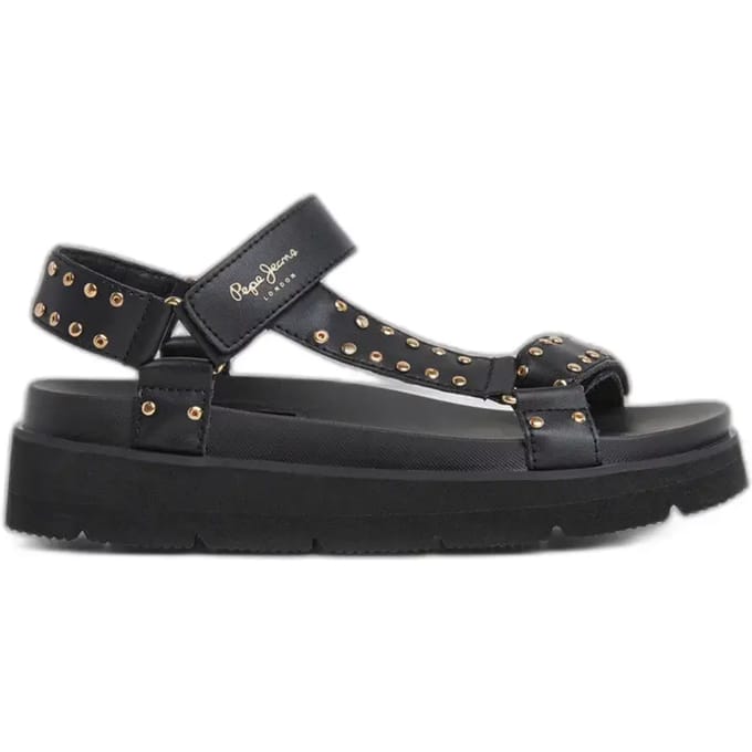 Pepe Jeans Pola Metal Sandalen Zwart EU 39 Vrouw