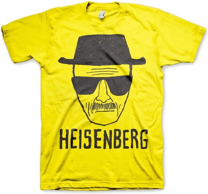 Breaking Bad Heren Tshirt -M- Heisenberg Sketch Geel
