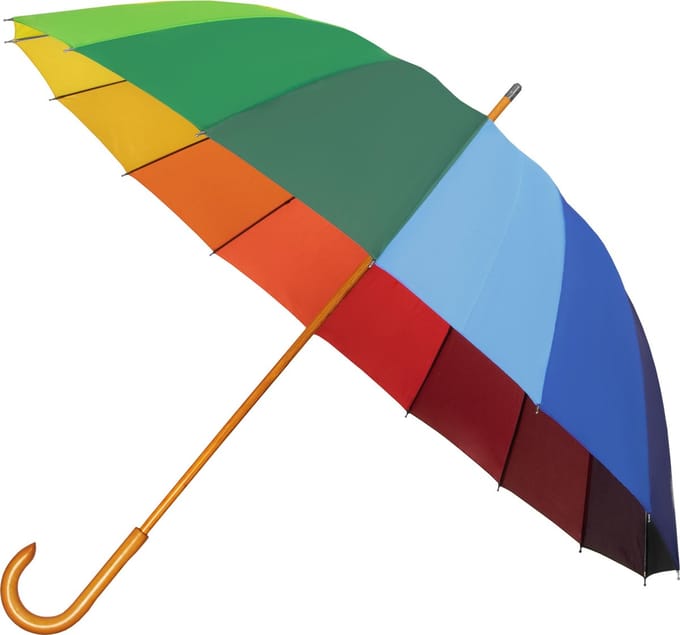 Falcone - Paraplu - Ø 110 cm - Extra Stevig - Regenboog