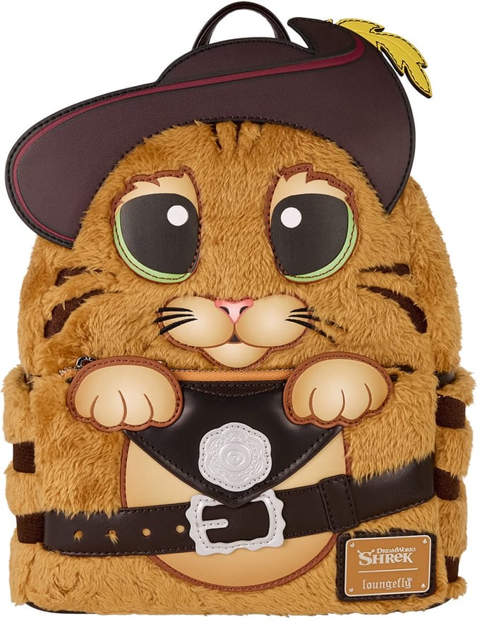 Dreamworks Loungefly Backpack Shrek Puss in Boots Cosplay