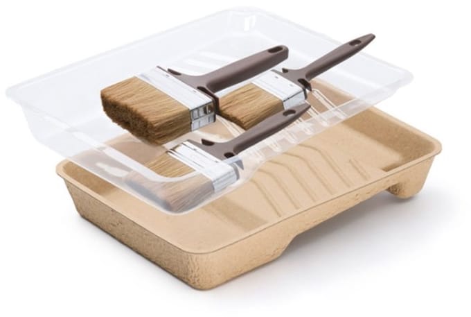 Schuller Timber FS Pro Kwastenset + Verfbak – 7-delig – Houtbescherming / Beits – 100% Gerecycled