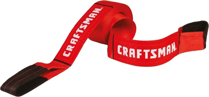 Herstel Sleepriem - Trekband - Voertuig Berging - Hoge Breeksterkte - 9 Meter Lengte - Rood