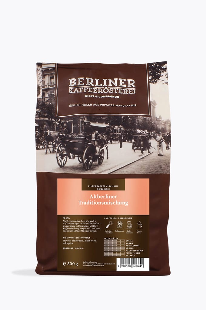 Berliner Kaffeerösterei Altberliner Traditionsmischung 500g