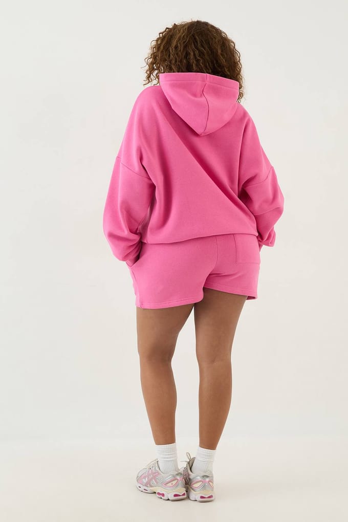 Dames Dsgn Studio Oversized Hoodie Met Capuchon | Roze | Maat: 3XL