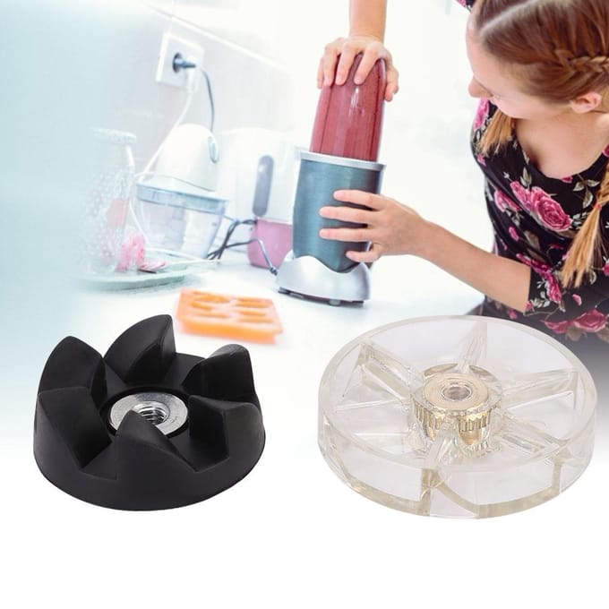 6 PIÈCES Pièce de Rechange Engrenage de Base et Engrenage de Lame Convient pour Blender Nutri Bullet 900W white