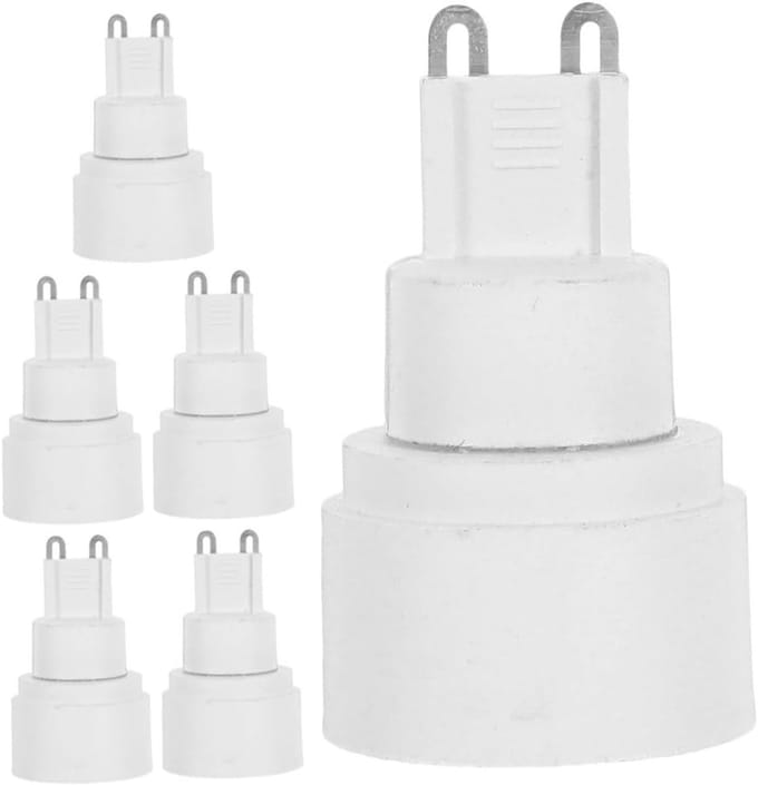 6 Stuks G9 naar E14 Lamp Fitting Adapter - Efficiënte Warmteafvoer voor Thuisverlichting en Aanpassingen