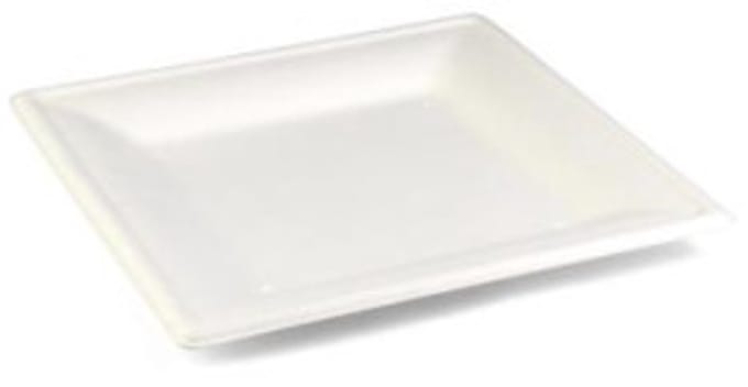 Senza suikerriet bord vierkant 200 x 200 x h16 mm krimp à 40 stuks