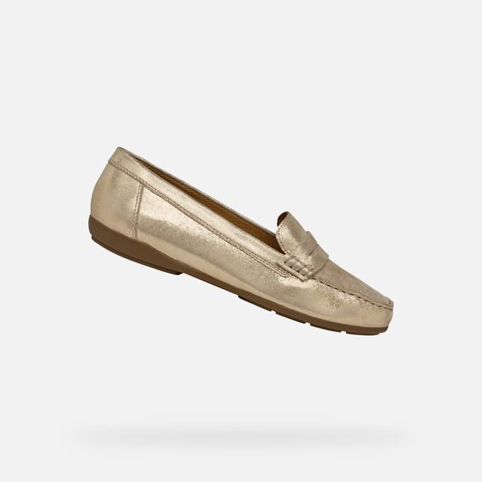 GEOX ANNYTAH MOC DAMES Loafers - LICHT GOUD - Maat 36