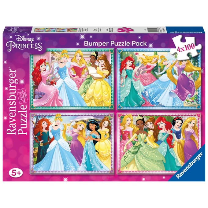Ravensburger - Disney Princess-puzzel 4-in-1 - 100 stukjes