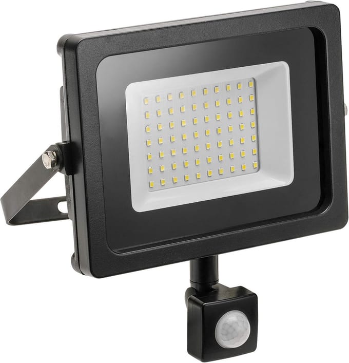 LED Schijnwerper met Bewegingssensor 50W 4000 Lumen - 220-240V IP65 120°