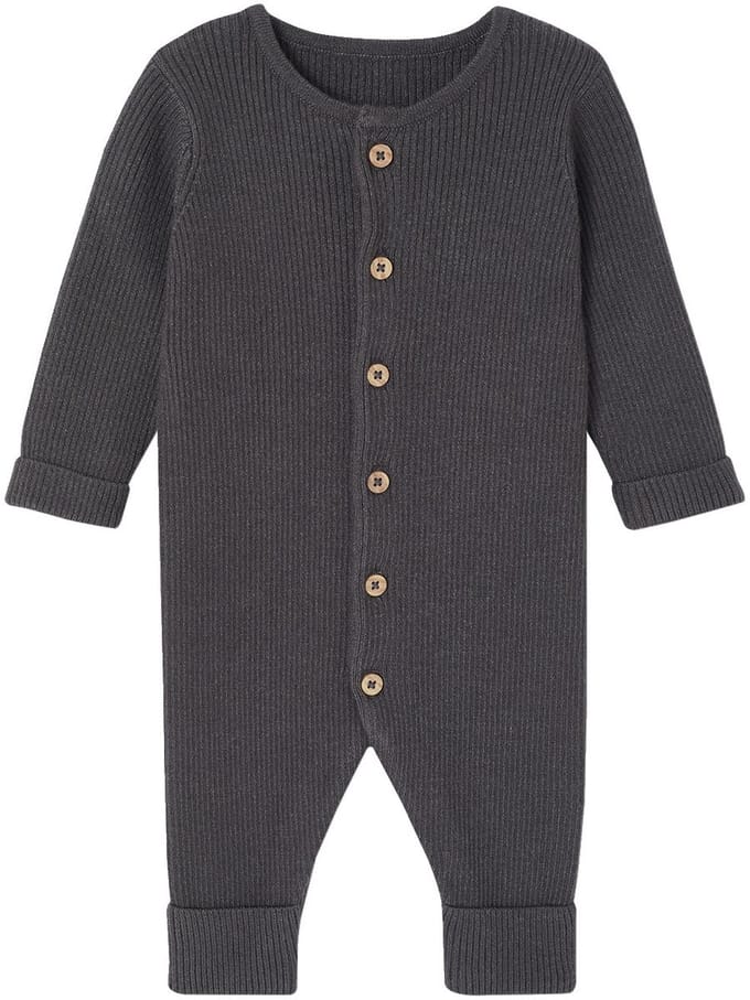 Vertbaudet Geribde babypyjama met lange mouwen