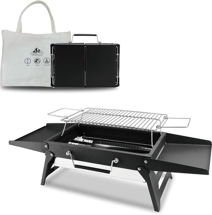 DnA® Tafel Bbq Houtskool - Weber Bbq -Boretti Bbq - Houtskool - Zwart - 23cm x 35cm x 8cm