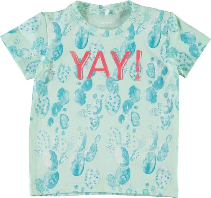 Name It T-shirtje Demin dusty aqua  -  Maat  50