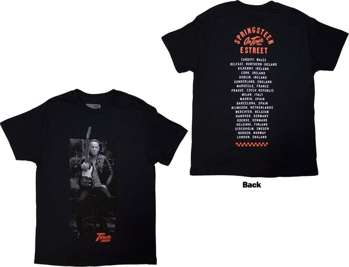 Bruce Springsteen - Tour '24 Wheel Heren T-shirt - S - Zwart