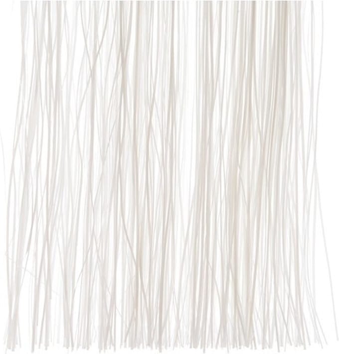 Lametta kerstslinger winter wit 50 cm - engelenhaar/folie slierten - Winter witte kerstboom versieringen