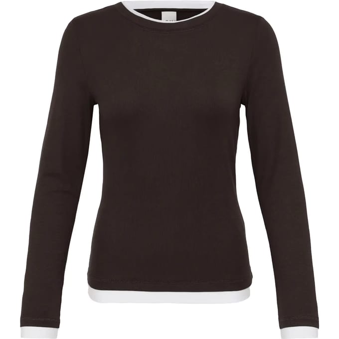 Dames-T-shirt met lange mouwen Ichi IHNellaya