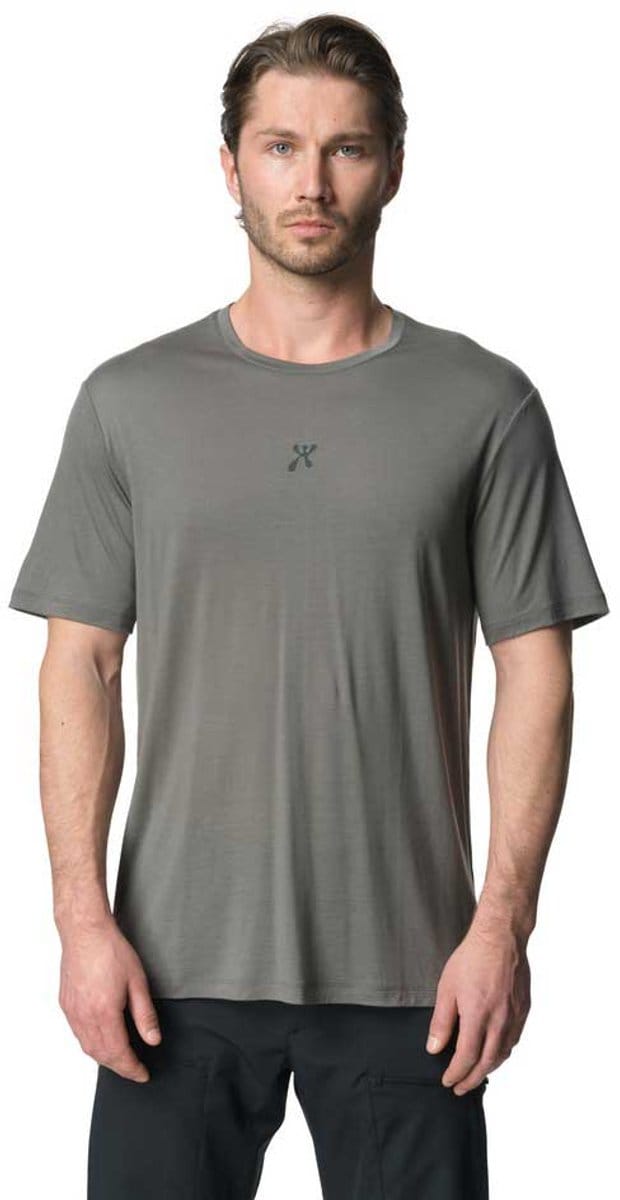 Houdini Tree Message T-shirt Met Korte Mouwen Grijs M Man