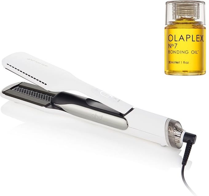 ghd Duet Style White + Olaplex No.7 Bonding Oil 30ml