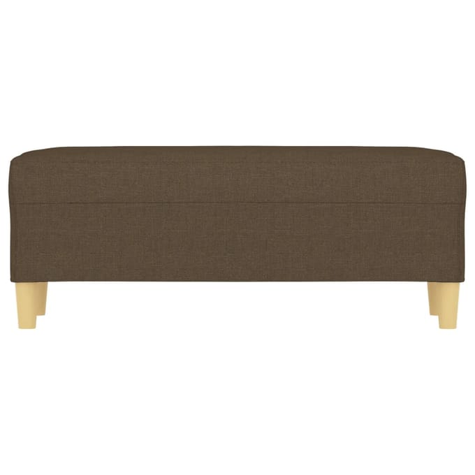 vidaXL - Bankje - 100x35x41 - cm - stof - bruin