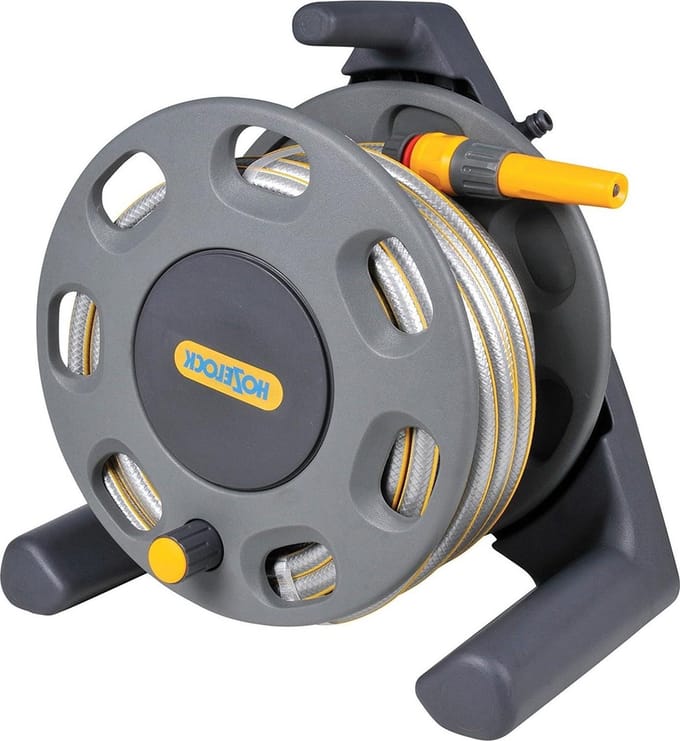 Compacte haspel - 20 meter slang en connectoren Tuinslang haspel