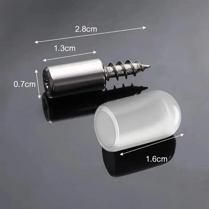 100 stuks zelftappende schroef laagplaathouder kledingkast septumbeugels vaste schroef planksteun pennen met antislip huls 100pcs
