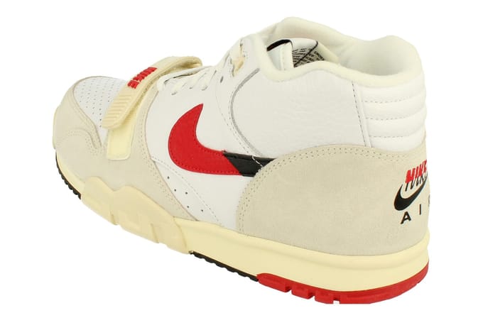 Hoge herenschoen Air Trainer 1 Wit/universiteitsrood/zwart/kokosmelk