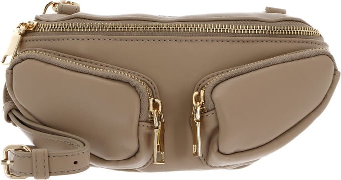 SEIDENFELT MANUFAKTUR Schoudertas Kinda Beltbag Smooth Taupe / Gold