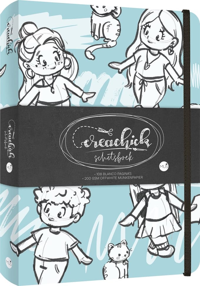 Schetsboek CreaChick Blue
