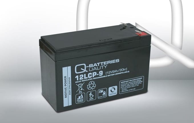 Q-Batteries 12LCP-9 LCP 12V 9Ah AGM