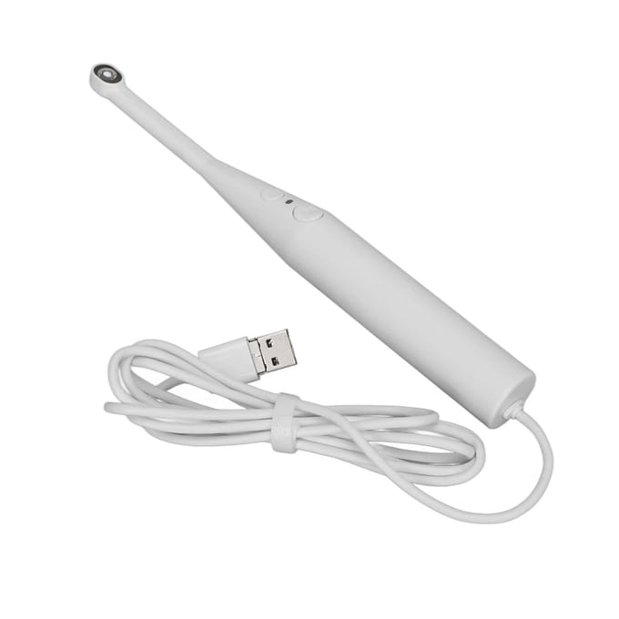 USB Visuele Intraorale Camera HD Tandheelkundige Endoscoop Orale Inspectiecamera 8 LED 720P 2MP Sensor white