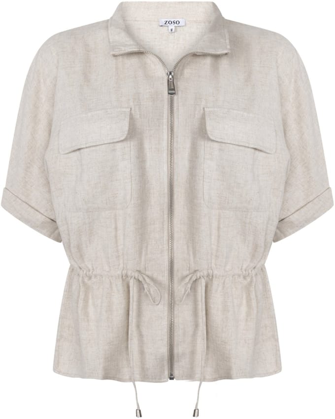 Zoso Blouse Vivian 263 2045 Beige Dames Maat - S
