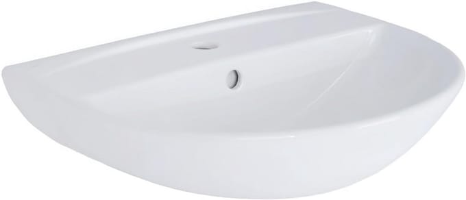 Keramische Wastafel Rond 55 cm - Stijlvolle Badkamer Spoelbak