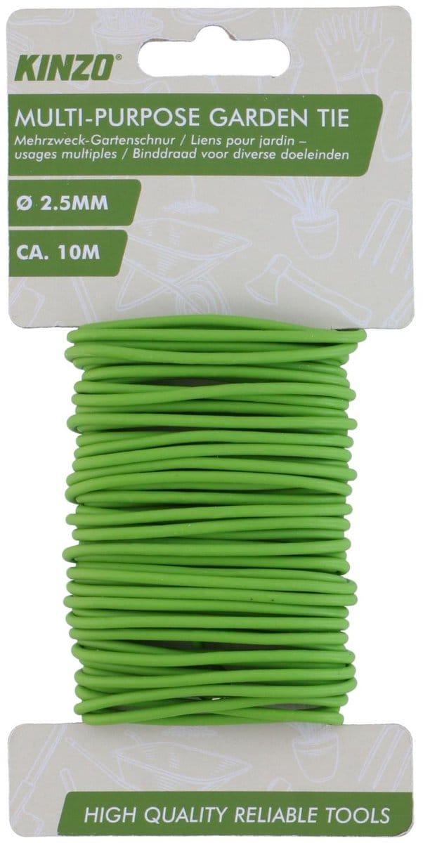 Flexibel tuinbinddraad - 10 mtr x 2,5 mm - groen