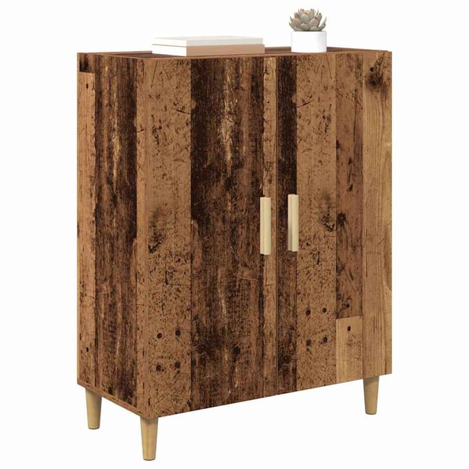 vidaXL - Dressoir - Oud - hout - 69,5 - x - 34 - x - 90 - cm - Bewerkt - hout