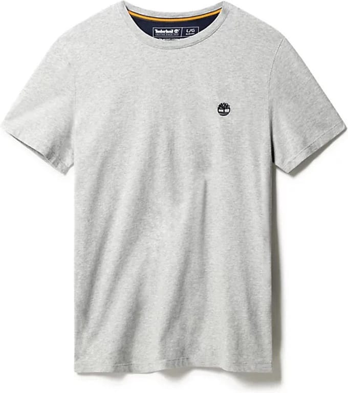 Timberland Dun River Slim T-Shirt Met Ronde Hals, Grijs