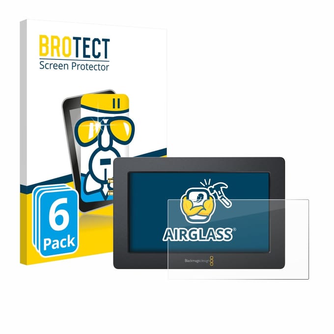 Screenprotector 6 Stuks voor Blackmagic Design Video Assist (5.0) Beschermglas transparant