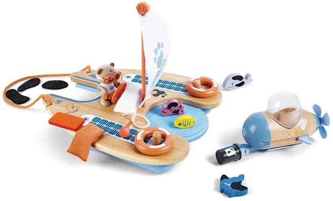 Green Planet poppenhuis Ben's catamaran - Green Planet Explorers - vanaf 3 jaar