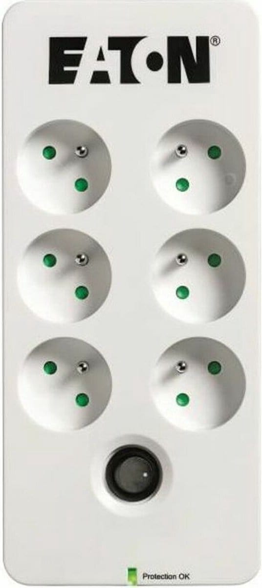 Schuko 6 Way Multi-socket Adapter Eaton PB6F (1,5 m)