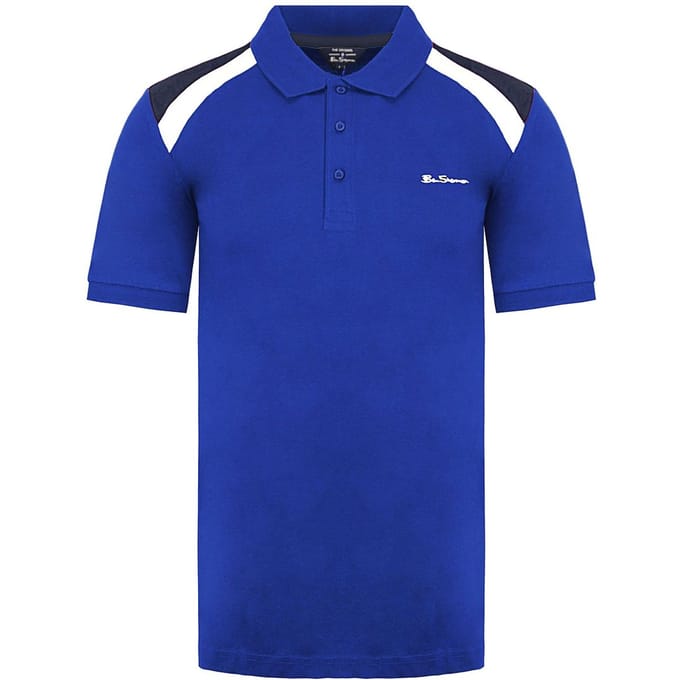 Ben Sherman Logo Heren Blauw Poloshirt