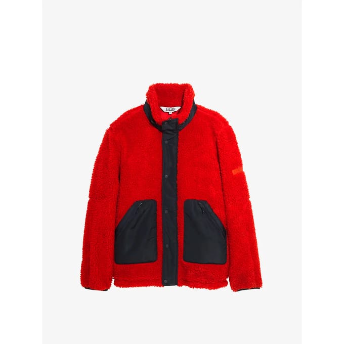 Sherpa hoodie van polyester Aigle
