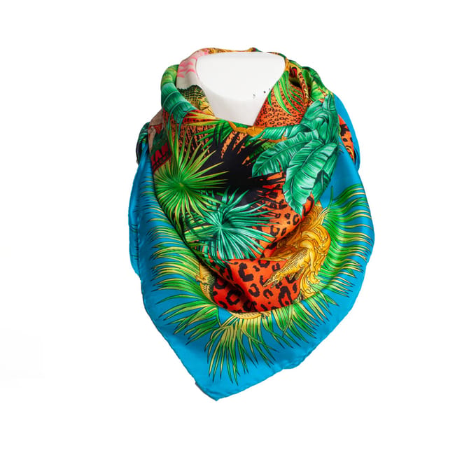 Atelier Versace Multicolored jungle Tarzan sjaal