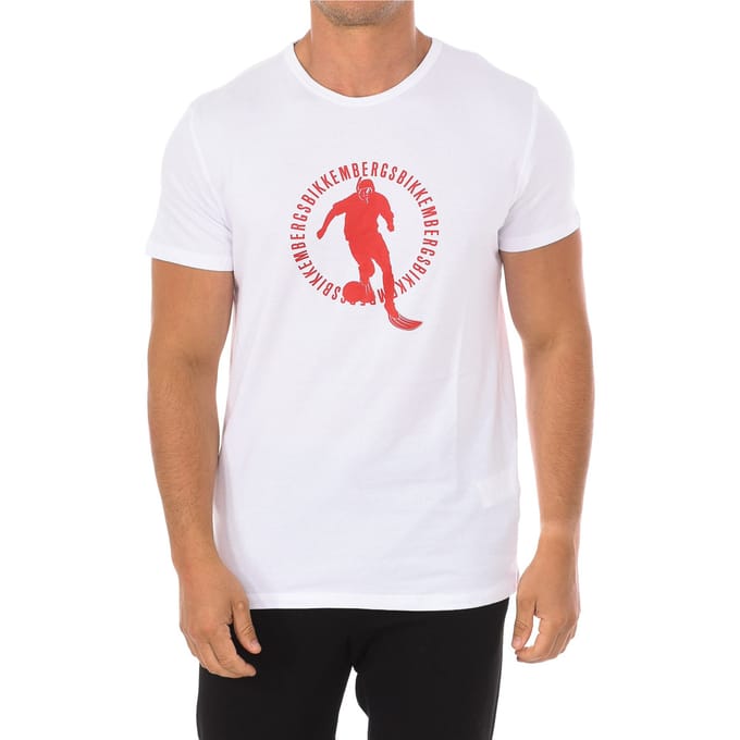 PUPINO Herren-Kurzarm-Rundhals-T-Shirt BKK1MTS02
