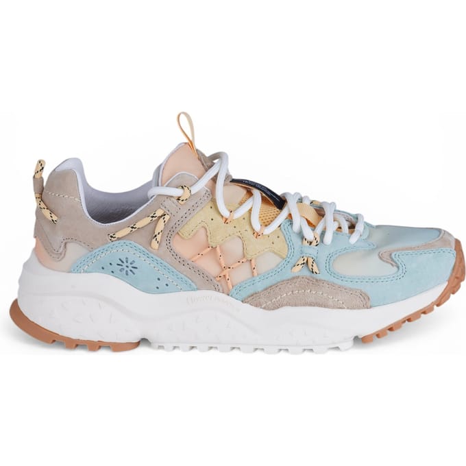 Flower Mountain dames sneakers blauw, groen, geel multi