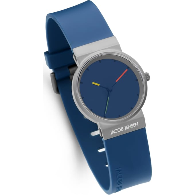 Jacob Jensen - Dames Horloge Analoog Quarz One Size 32020798 - Blauw