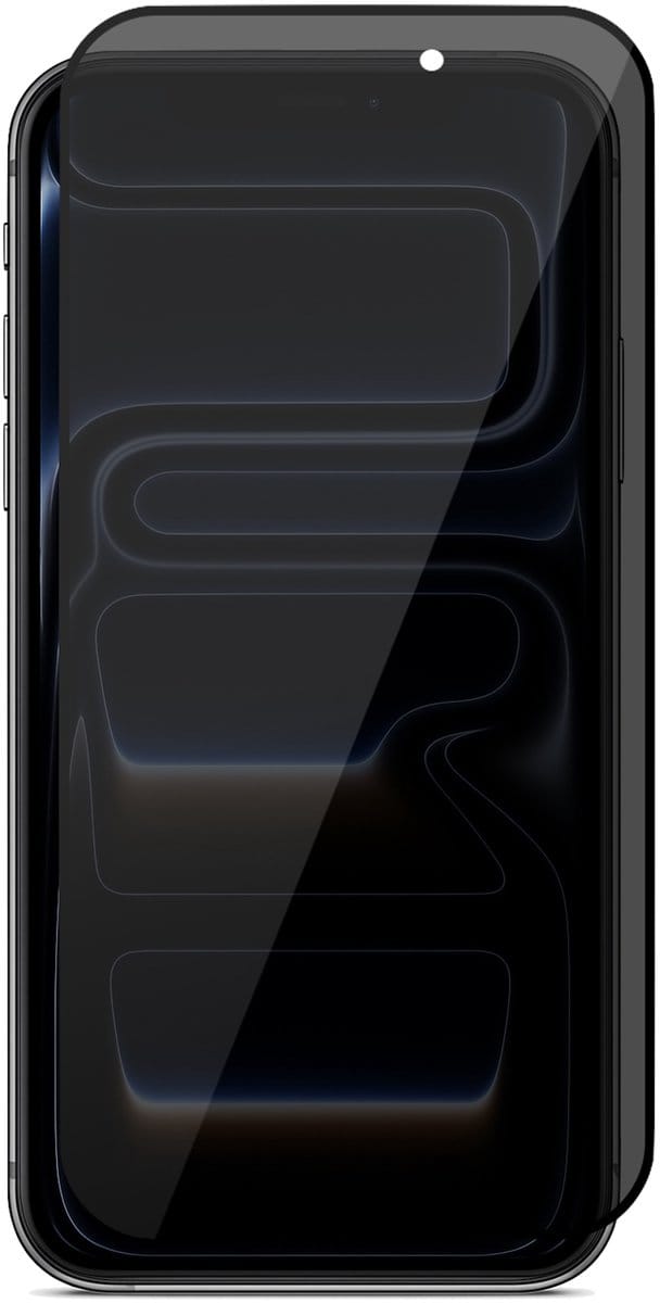 Privacy Screenprotector geschikt voor iPhone 17 Pro - Volledig Dekkend Glas Screen Protector